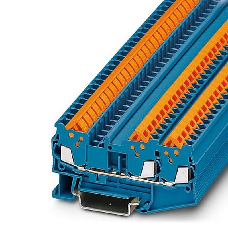 Phoenix Contact 3205051 Feed Through Terminal Block Blue, 0.25mm², 1.5 mm², 1-Level, Quick Connect, ATEX