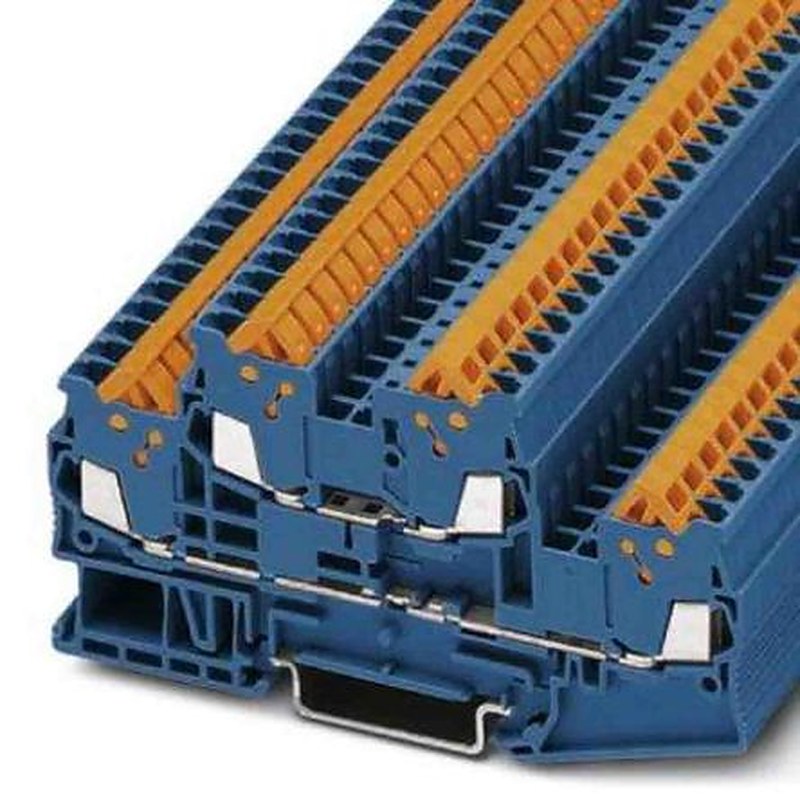 Phoenix Contact 3205129 QTTCB Series Double Level Terminal Block Blue, 0.25mm², 1.5 mm², 2-Level, Quick Connect, IECEx,