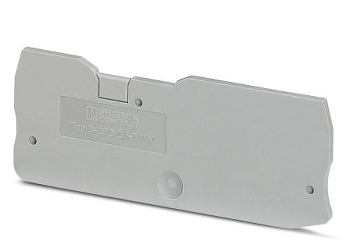 Phoenix Contact Clipline Series End Cover for Use with DIN Rail Terminal Blocks