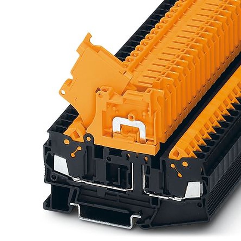 Phoenix Contact 3206678 Disconnect Terminal Block Black, Orange, 0.5mm², 2.5 mm², 1-Level, Quick Connect