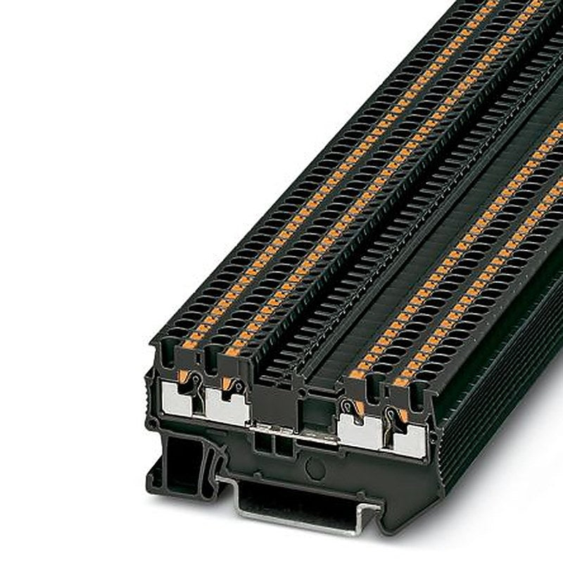 Phoenix Contact PT 1.5/S-QUATTRO BK Series Feed Through Terminal Block Push-in