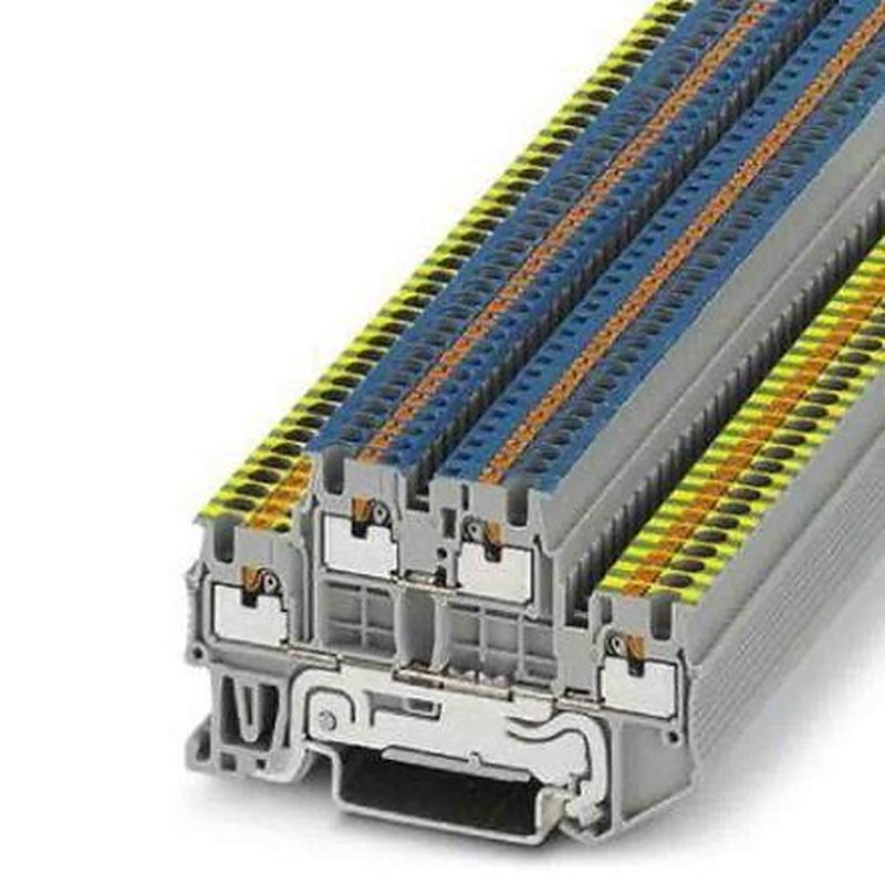 Phoenix Contact 3208566 Earth Terminal Block Grey, 0.14mm², 1.5 mm², 2-Level, Push-in