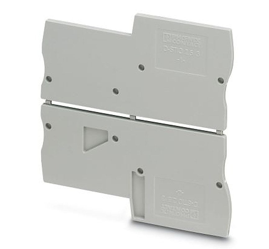 Phoenix Contact D-STIO 2.5/3 Series End Cover for Use with Modular Terminal Block