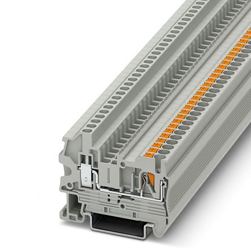 Phoenix Contact 3209519 PTU 2.5 Series Feed Through Terminal Block Grey, 0.14mm², 4 mm², 1-Level, Push-in