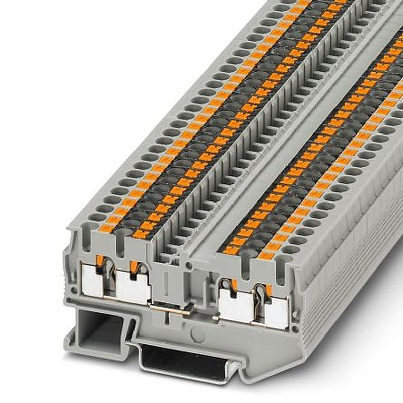Phoenix Contact PT 2.5/QUATTRO-U Series Feed Through Terminal Block Push-in