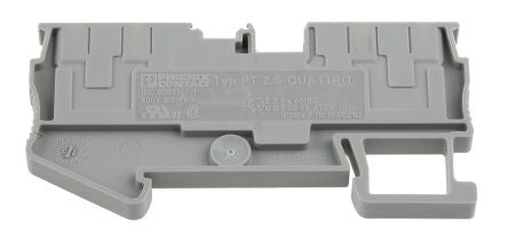 Phoenix Contact 3209578 PT 2.5-QUATTRO Series Feed Through Terminal Block Grey, 0.14mm², 4 mm², 1-Level, Push-in, ATEX