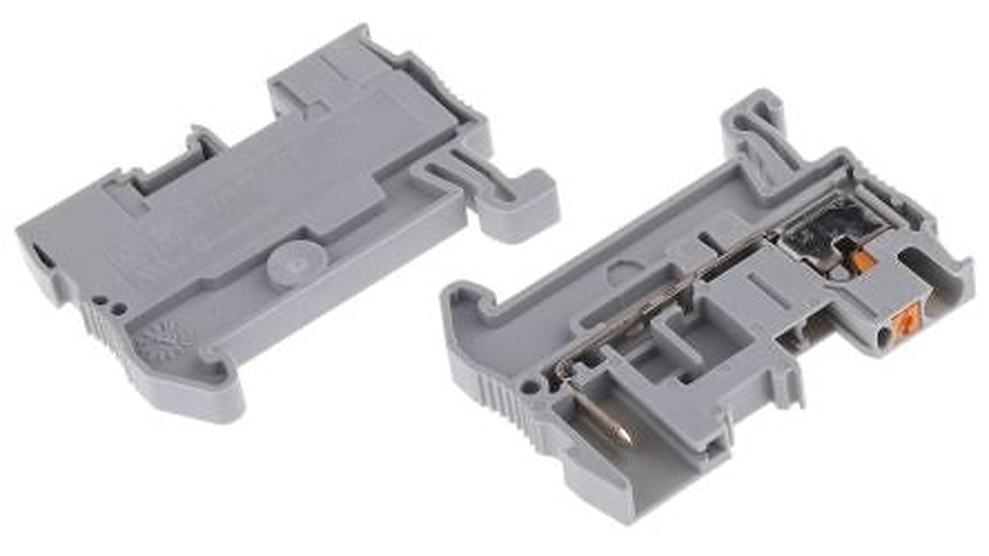 Phoenix Contact 3210033 PT 2.5/1P Series Feed Through Terminal Block Grey, 0.14mm², 4 mm², 1-Level, Push-in