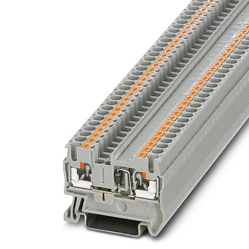 Phoenix Contact 3210224 PT 2.5-DIO/L-R Series Component Terminal Block Grey, 0.14mm², 4 mm², 1-Level, Push-in