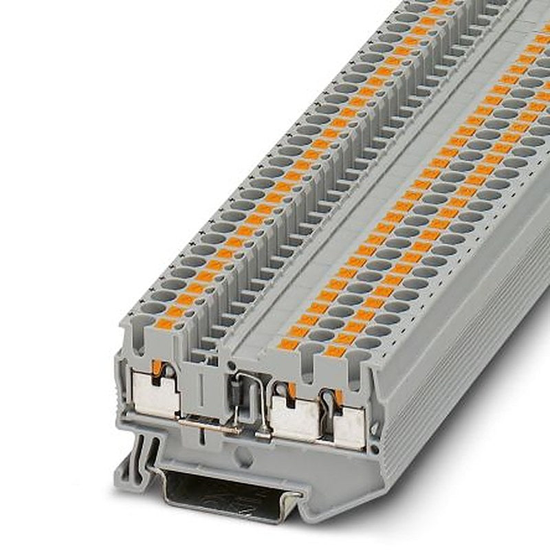 Phoenix Contact 3210240 PT 2.5-TWIN-DIO/L-R Series Component Terminal Block Grey, 0.14mm², 4 mm², 1-Level, Push-in