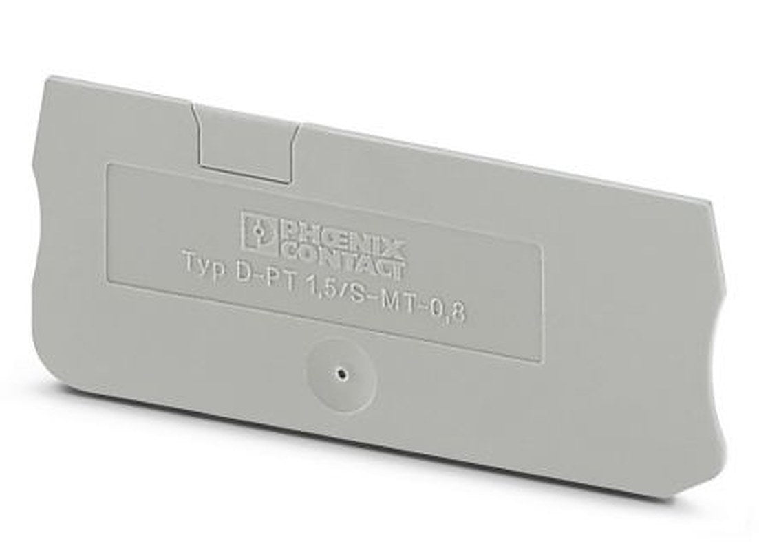 Phoenix Contact D-PT Series End Cover for Use with DIN Rail Terminal Blocks