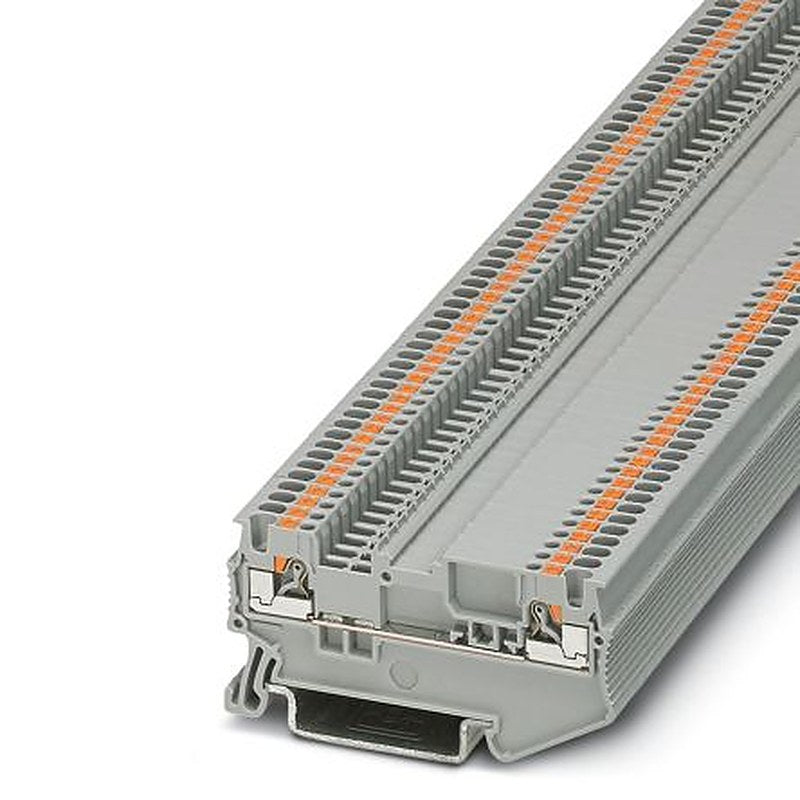Phoenix Contact 3210308 PT 1.5/S-MTD Series Feed Through Terminal Block Grey, 0.14mm², 1.5 mm², 1-Level, Push-in
