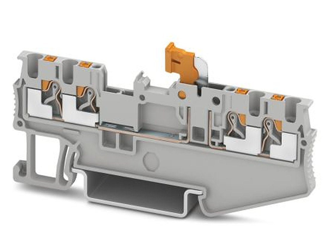 Phoenix Contact PT 1.5/S-QUATTRO-MT Series Knife Disconnect Terminal Block Push-in