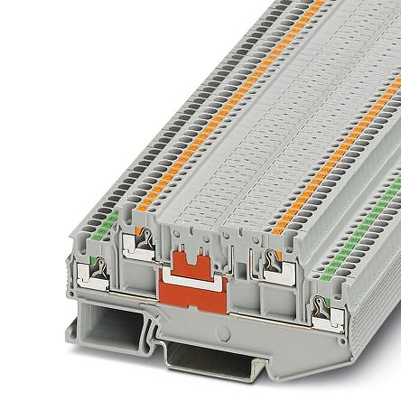 Phoenix Contact 3210356 PTT 1.5/S-2L Series Double Level Terminal Block Grey, 0.14mm², 1.5 mm², 2-Level, Push-in