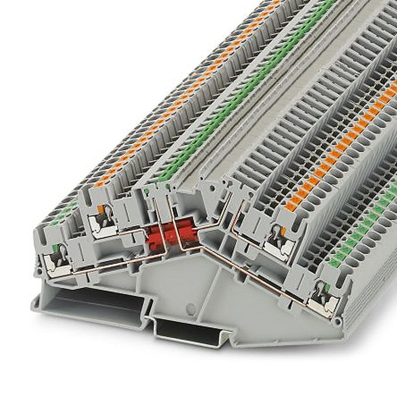 Phoenix Contact 3210405 PTTBS 2.5-MTB/TGB Series Disconnect Terminal Block Grey, 0.14mm², 4 mm², 2-Level, Push-in