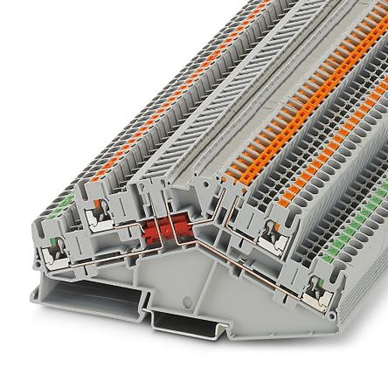 Phoenix Contact 3210406 PTTBS 2.5-TGB/MTB Series Disconnect Terminal Block Grey, 0.14mm², 4 mm², 2-Level, Push-in