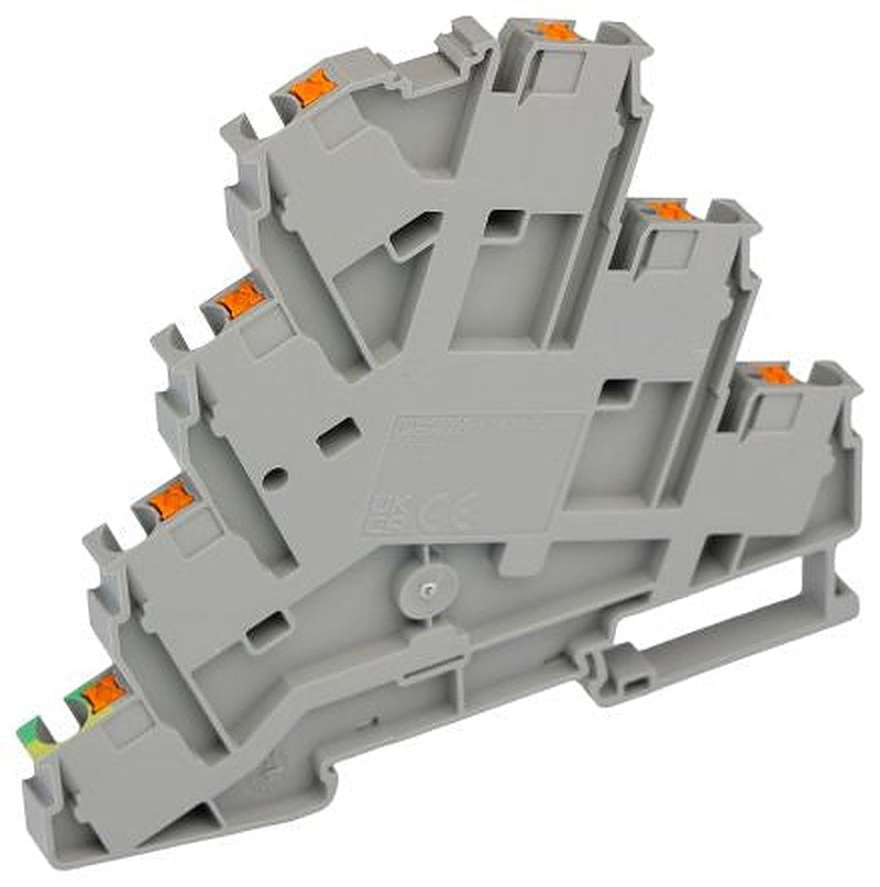 Phoenix Contact PT Series Terminal Block, 0.2mm², 6 mm² Wire, 26A Push-in