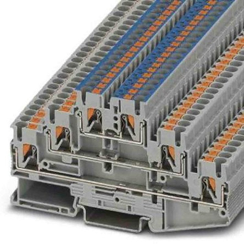 Phoenix Contact 3210500 Multi Level Terminal Block Grey, 0.14mm², 4 mm², 3-Level, Push-in, IECEx/ATEX