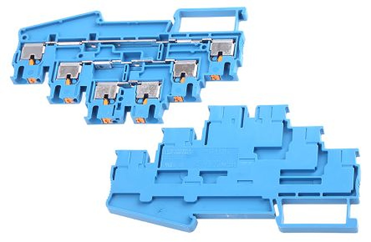 Phoenix Contact 3210509 PT 2.5-3L BU Series Multi Level Terminal Block Blue, 0.14mm², 4 mm², 3-Level, Push-in, ATEX