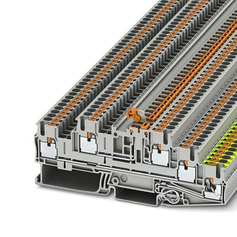 Phoenix Contact PTB Series Earth Terminal Block, 5-Way, 12AWG Wire Push-in