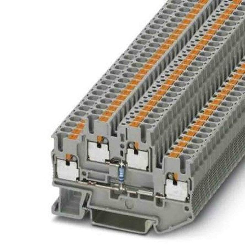 Phoenix Contact 3210925 PTTB Series Component Terminal Block Grey, 0.14mm², 4 mm², 2-Level, Push-in