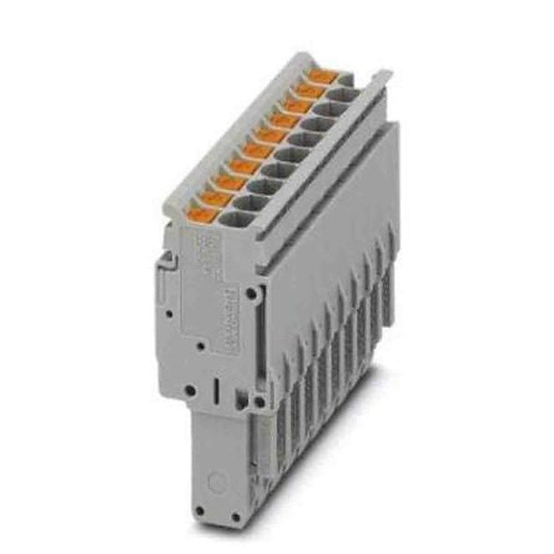 Phoenix Contact Combi Pluggable Solutions Series Pluggable Terminal Block, 10-Contact, 5.2 mm Pitch, 1 Row, 3211289