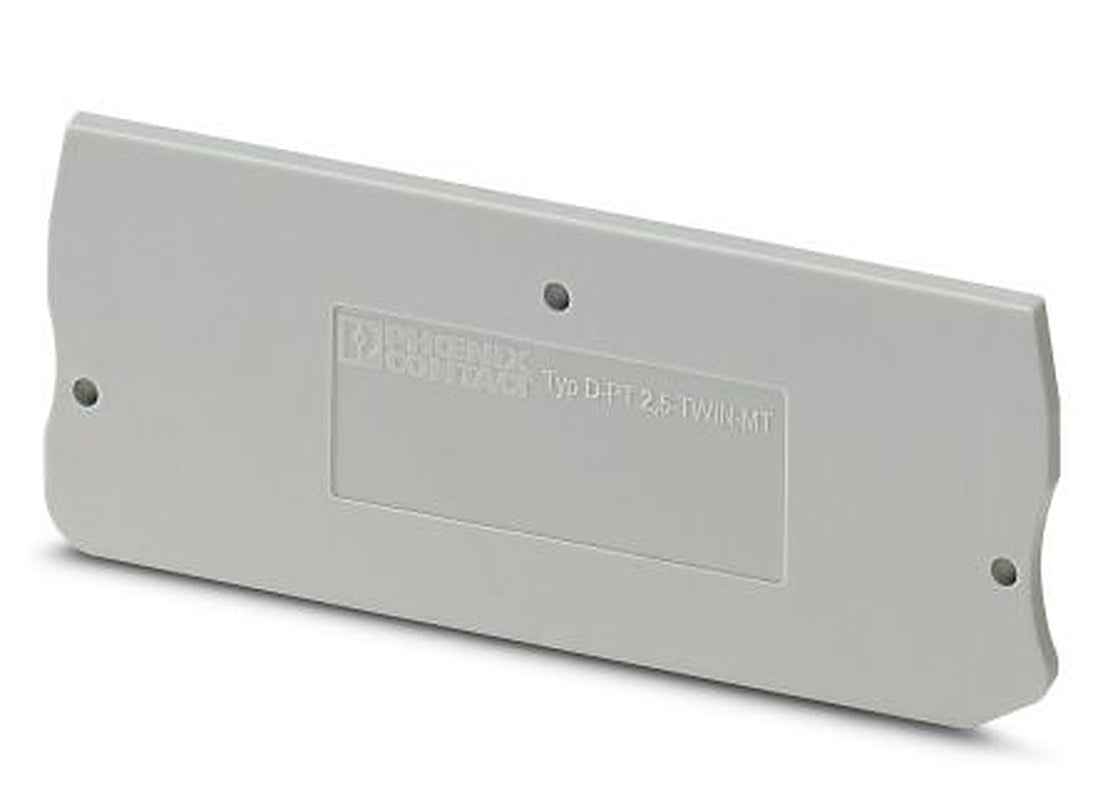 Phoenix Contact D-PT Series End Cover for Use with DIN Rail Terminal Blocks