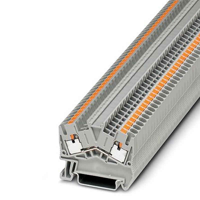 Phoenix Contact 3211799 PTS 2.5 Series Feed Through Terminal Block Grey, 0.14mm², 4 mm², 1-Level, Push-in, ATEX, IECEx