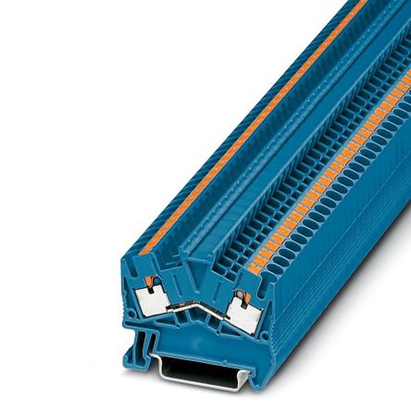 Phoenix Contact 3211812 PTS 2.5 BU Series Feed Through Terminal Block Blue, 0.14mm², 4 mm², 1-Level, Push-in, ATEX,
