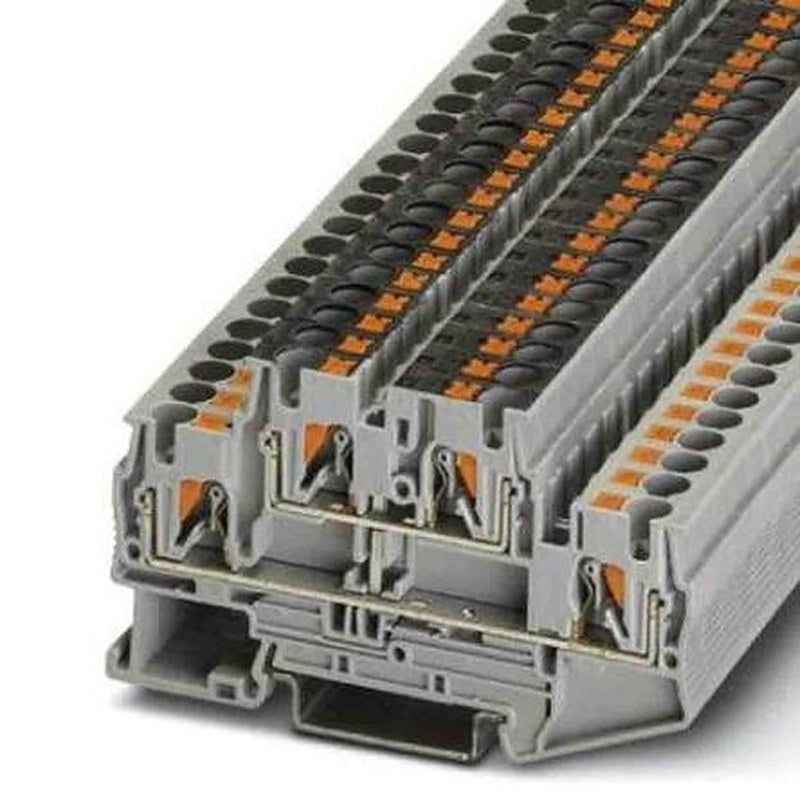 Phoenix Contact 3211827 PTTB Series Double Level Terminal Block Blue, 0.2mm², 6 mm², 2-Level, Push-in, IECEx, ATEX