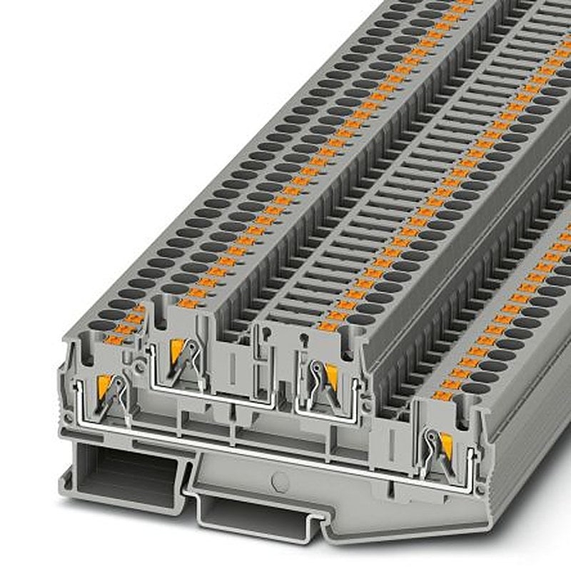 Phoenix Contact 3211911 PTTB 4-TG BU Series Disconnect Terminal Block Blue, 0.2mm², 6 mm², 2-Level, Push-in