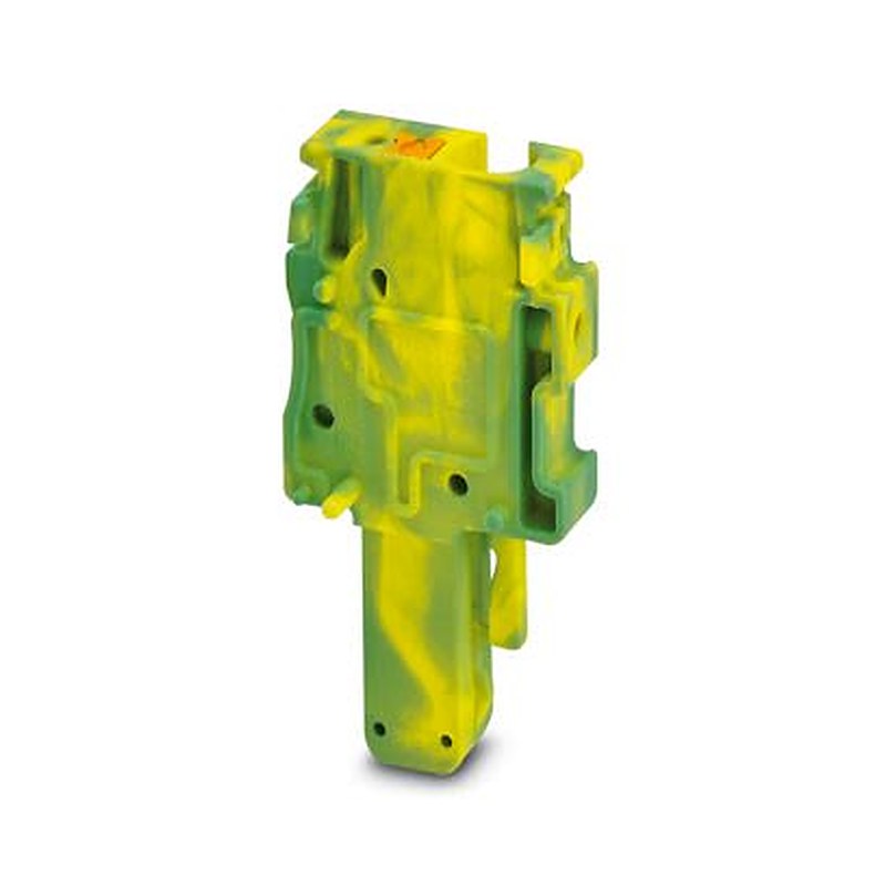 Phoenix Contact PP-H 4/1-M GNYE Series Pluggable Terminal Block, 1-Contact, 6.2 mm Pitch, 1 Row, 3211971
