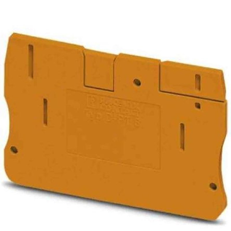Phoenix Contact D - PT 6 Series End Cover for Use with DIN Rail Terminal Blocks