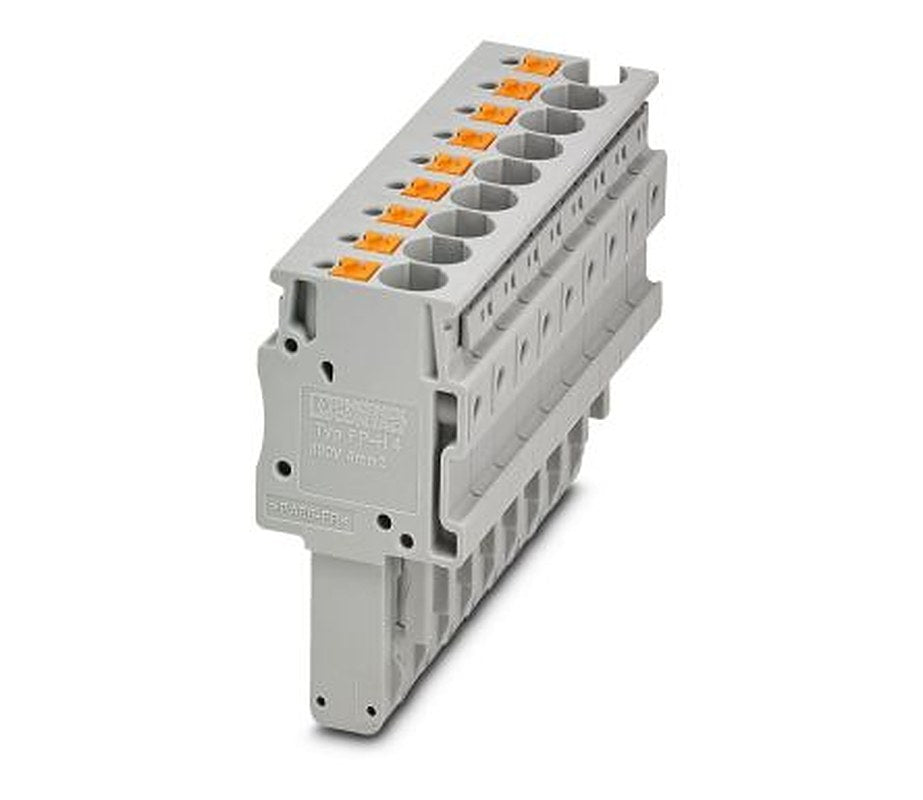 Phoenix Contact PP-H 4/9 Series Pluggable Terminal Block, 1-Contact, 3.5 mm Pitch, 1 Row, 3212061