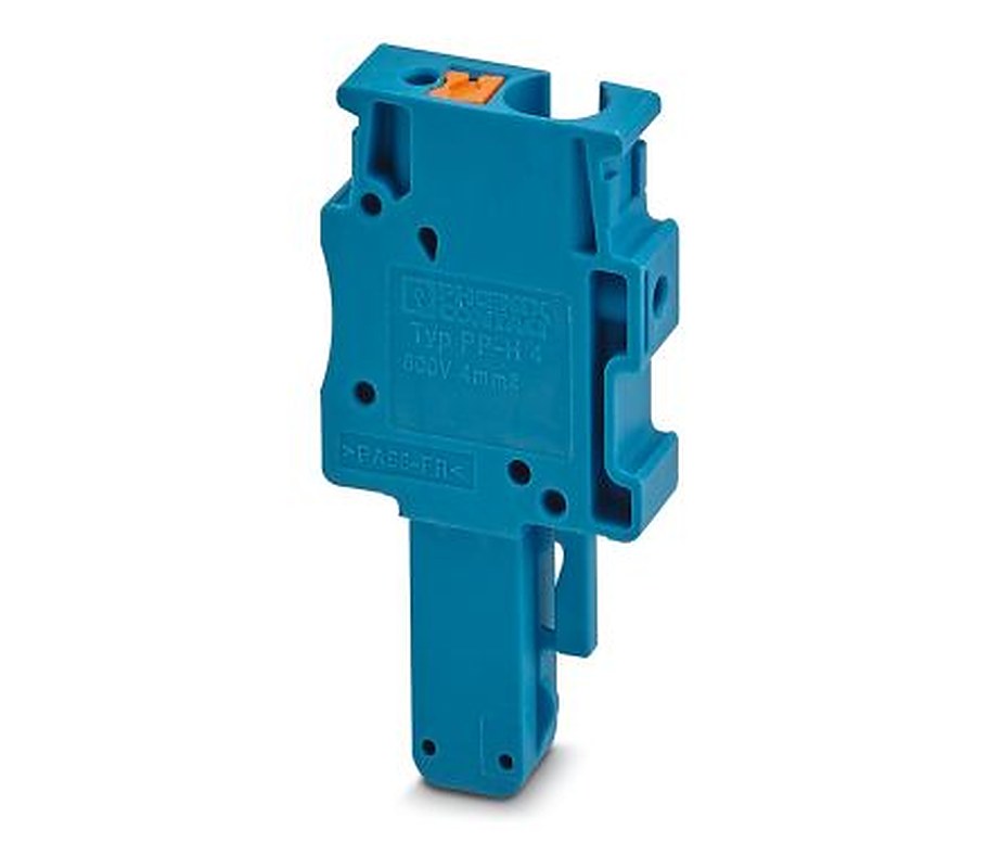 Phoenix Contact PP-H 4/1 BU Series Pluggable Terminal Block, 1-Contact, 3.5 mm Pitch, 1 Row, 3212077