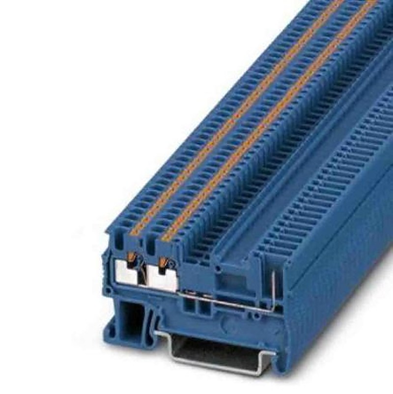 Phoenix Contact 3212361 Feed Through Terminal Block Blue, 0.14mm², 1.5 mm², 1-Level, Push-in