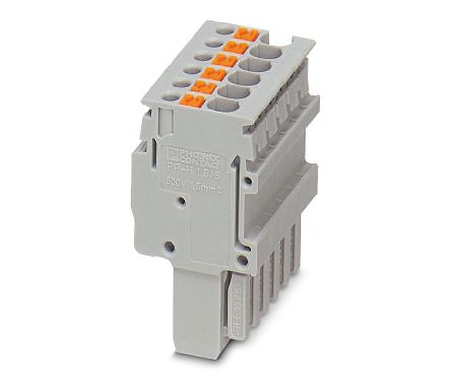 Phoenix Contact PP-H 1.5/S/6 Series Pluggable Terminal Block, 17.5A