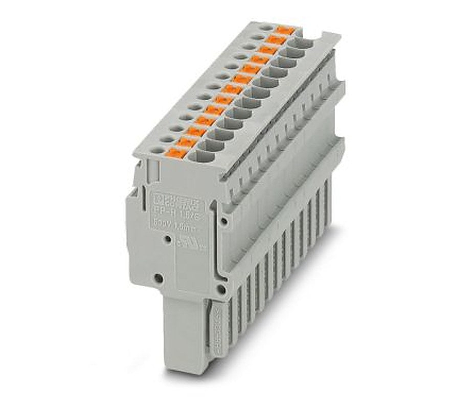 Phoenix Contact PP-H 1.5/S/13 Series Pluggable Terminal Block, 13-Contact, 3.5 mm Pitch, 1 Row, 3212620