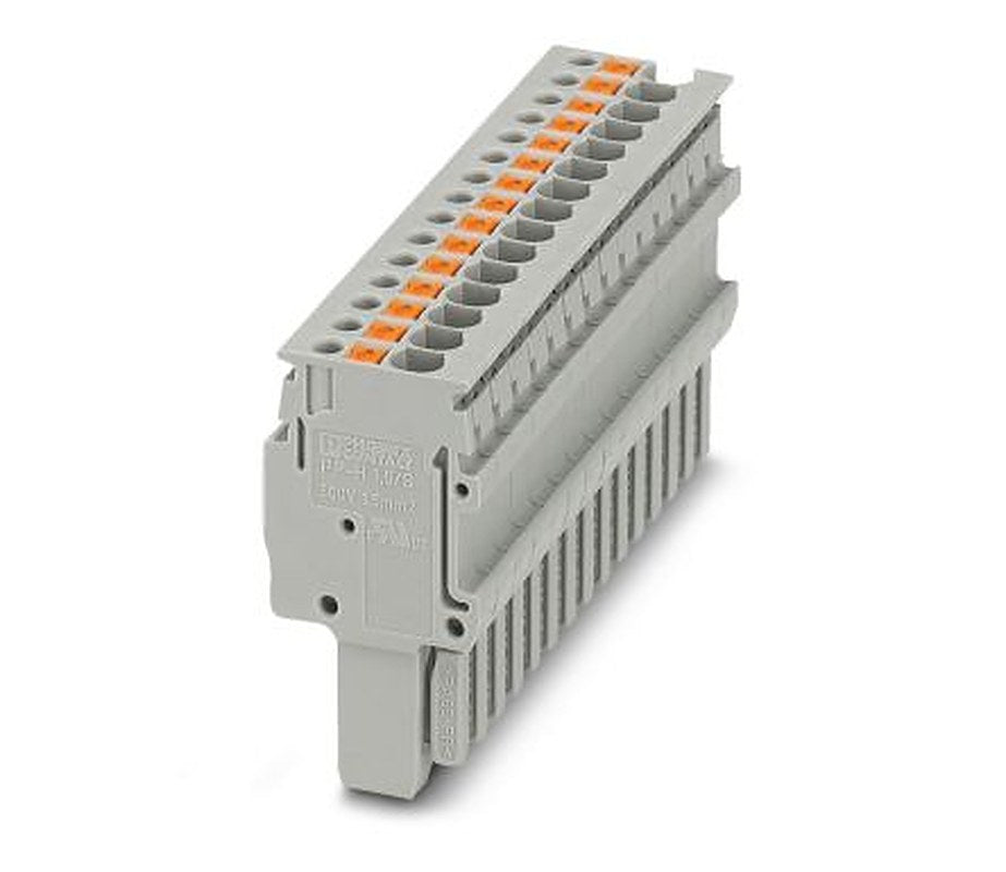 Phoenix Contact PP-H 1.5/S/15 Series Pluggable Terminal Block, 15-Contact, 3.5 mm Pitch, 1 Row, 3212646