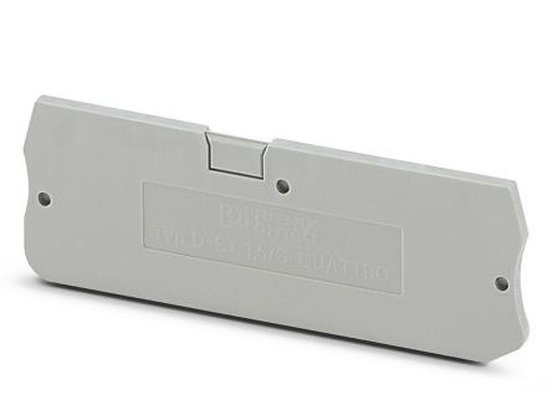 Phoenix Contact D-ST 1.5/S-QUATTRO Series End Cover for Use with Modular Terminal Block