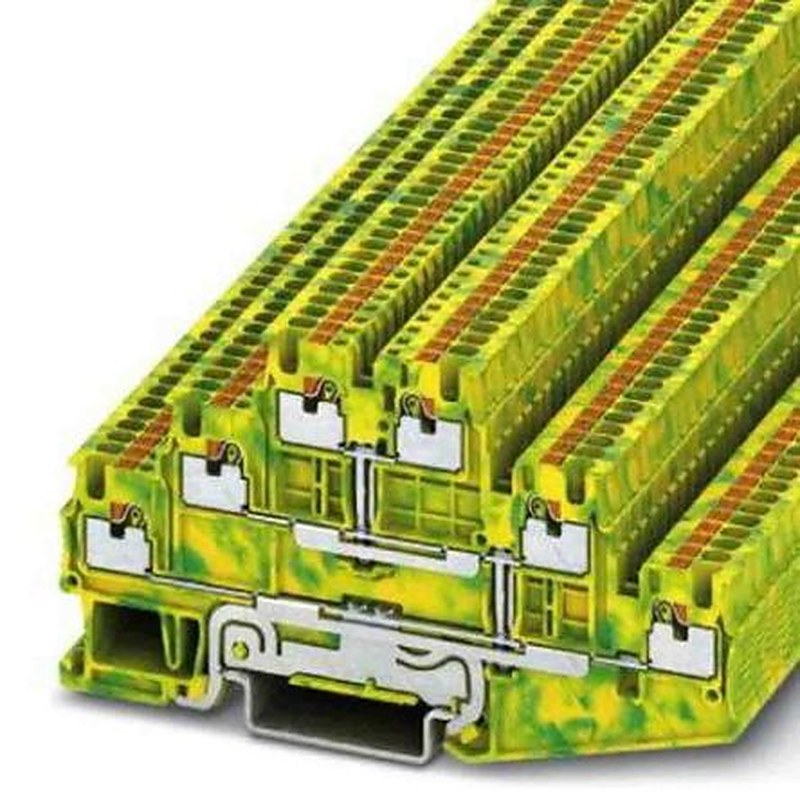 Phoenix Contact 6-Way DIN Rail Earth Terminal Block, 1.5mm², 14AWG, 26 AWG Wire, Push-in, Polyamide Housing