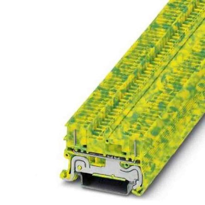 Phoenix Contact 2-Way DIN Rail Earth Terminal Block, 1.5mm², 14AWG, 26 AWG Wire, Push-in, Polyamide Housing