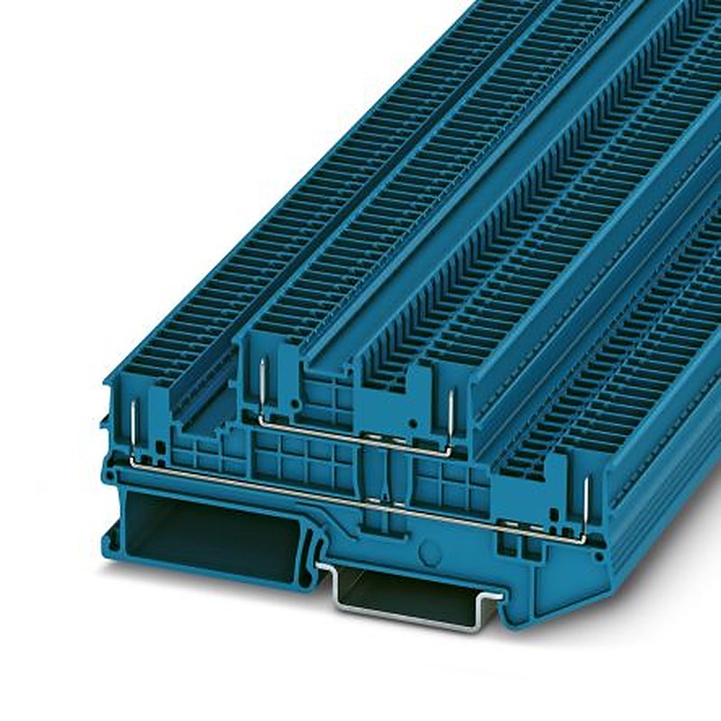 Phoenix Contact 3213878 PTTB 1.5/S/4P BU Series Double Level Terminal Block Blue, 0.14mm², 1.5 mm², 2-Level, Plug-In
