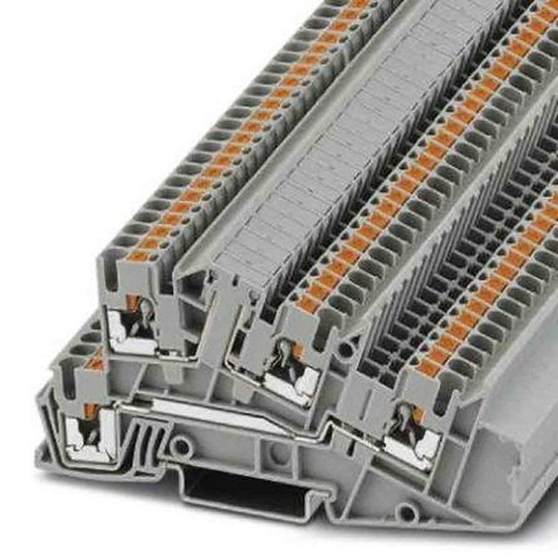 Phoenix Contact 3213945 DIN Rail Terminal Block Grey, 0.14mm², 4 mm², 3-Level, Push-in