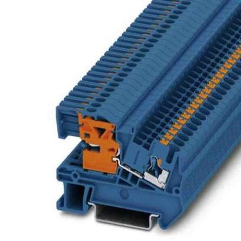Phoenix Contact 3213963 PTN Series Disconnect Terminal Block Blue, 0.14mm², 4 mm², 1-Level, Push-in