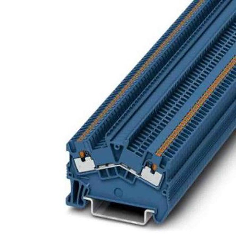 Phoenix Contact 3214550 Feed Through Terminal Block Blue, 0.14mm², 1.5 mm², 1-Level, Push-in, IECEx/ATEX