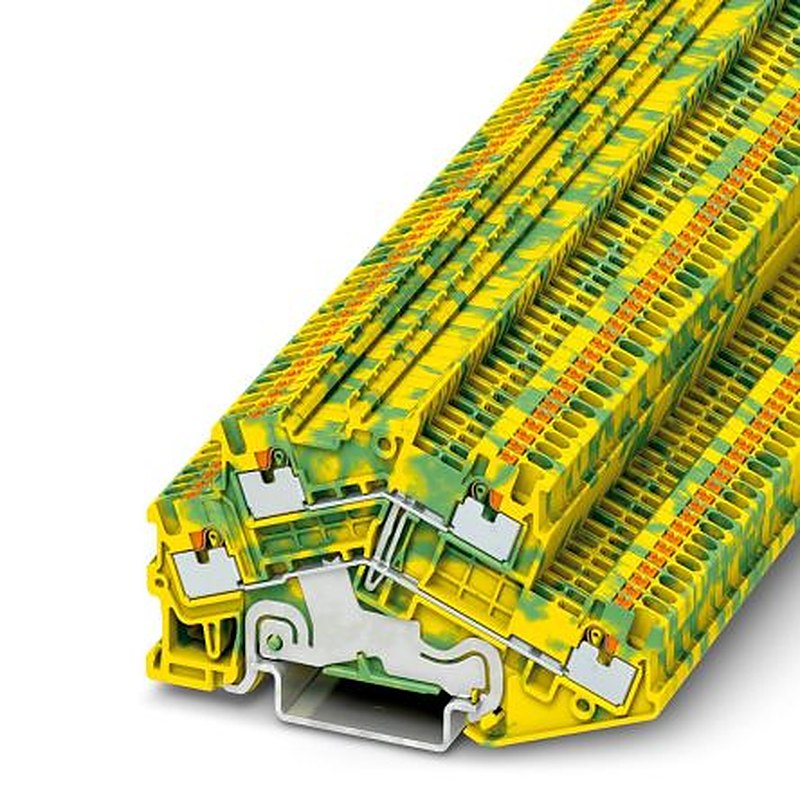 Phoenix Contact 3214673 PTTBS 1.5/SPE Series Double Level Terminal Block Green, Yellow, 0.14mm², 1.5 mm², 2-Level,