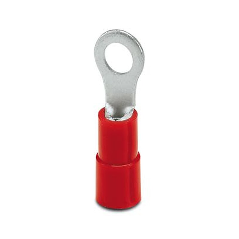 Phoenix Contact Uninsulated Ring Terminal, M3.5 Stud Size 20 AWG 16 AWG Wire Size, Red