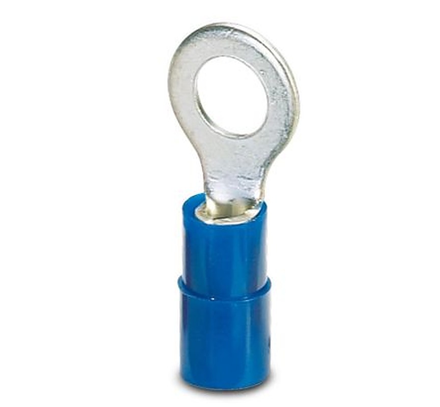 Phoenix Contact Insulated Ring Terminal, M5 Stud Size, Blue