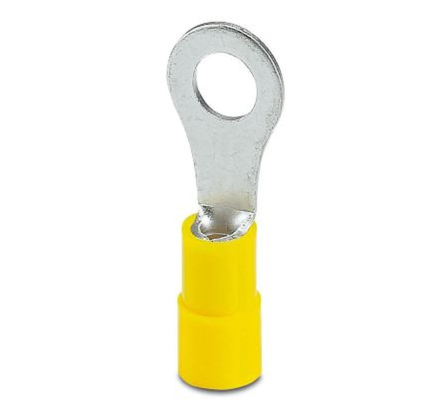 Phoenix Contact, C-RCI Insulated Ring Terminal, M6 Stud Size, Yellow