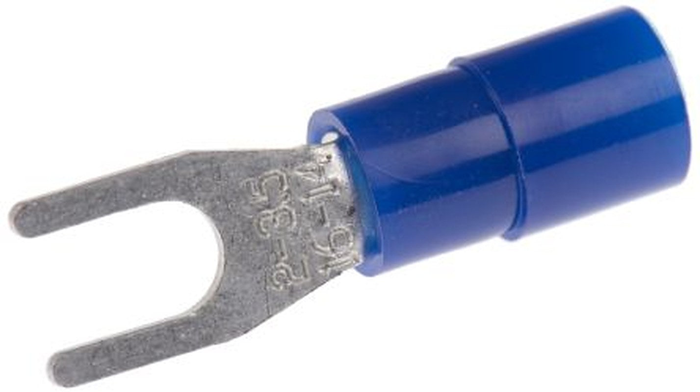 Phoenix Contact, C-FCI 2.5/M3.5 Insulated Crimp Spade Connector, M3.5 Stud Size Polyamide, Blue